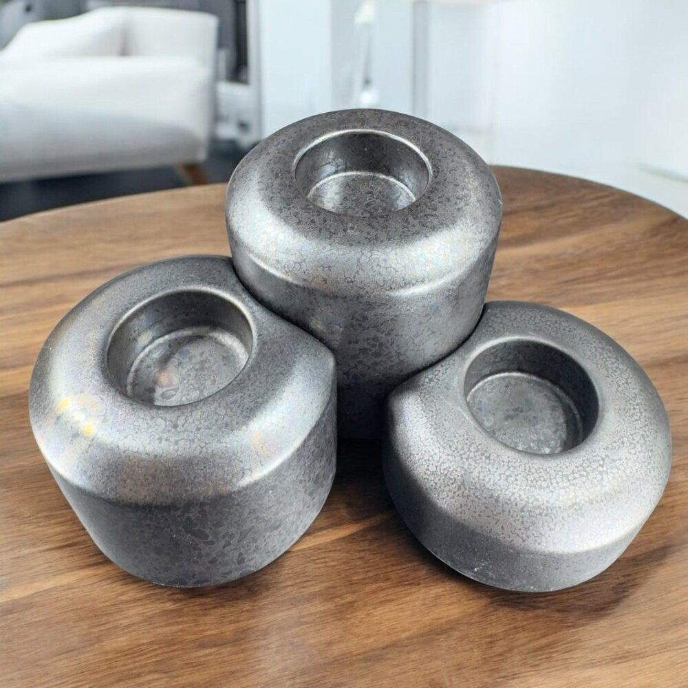 Partylite Stepping Stones Tealight Candle Holder Set Ceramic Votive Holder Decor